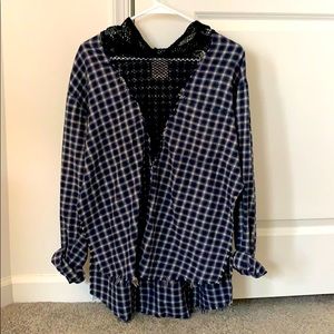 Furst of a Kind blue and white flannel